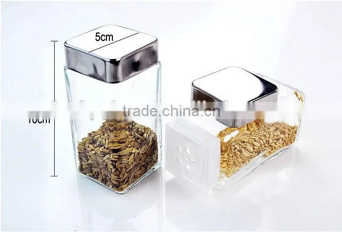 4pcs/set printed olive oil vinegar glass bottle set in a PVC box