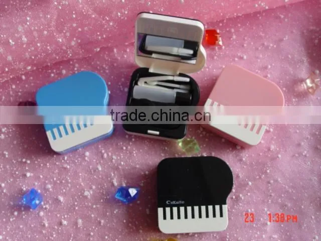 cute contact lens cases fashion piano lenses box