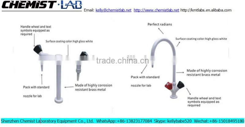 Bench Mounted Portable Hospital One Head Faucets in Physics/Chemistry/Maths Laboratory Furniture