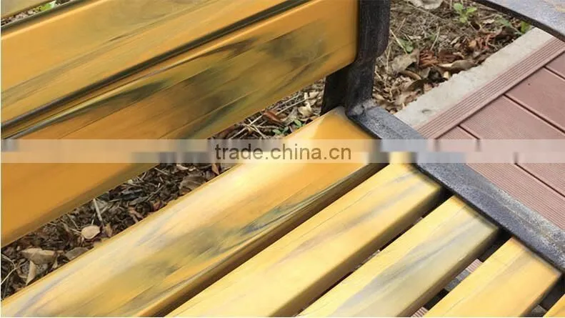 HDPE/PS garden bench with high wood/calium powder