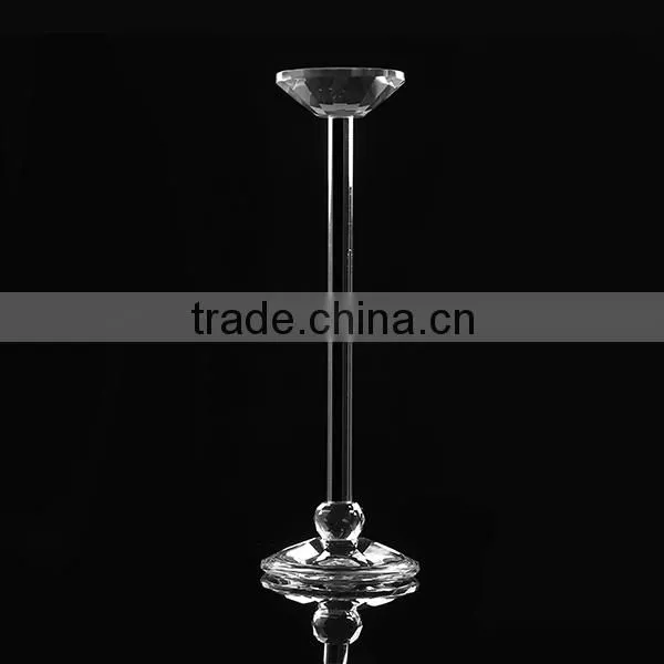 K9 Material Cubic Crystal Glass Candelabra For Table Center