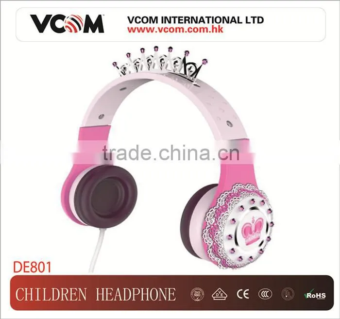 VCOM Professional Children Headphone in Earphone & Headphone Princess Style