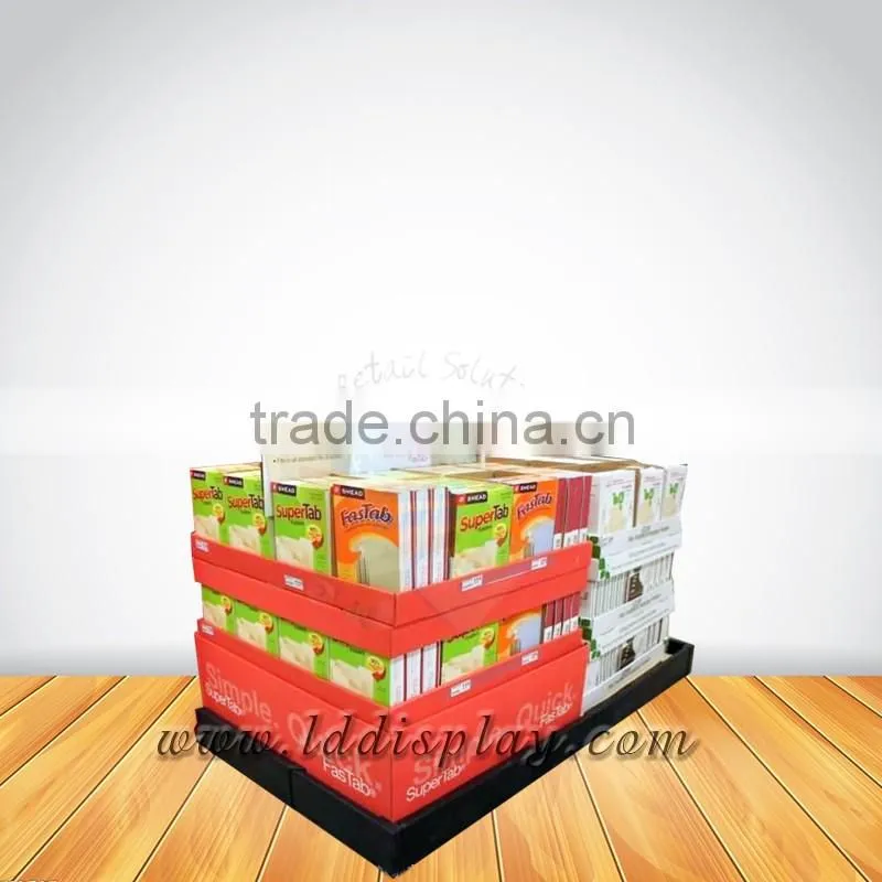 Custom Various styles cardboard book display stands