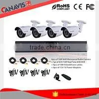 4ch 1 Megapixel 720P Outdoor/Indoor cctv hd system Dome and bullet camera dvr kit