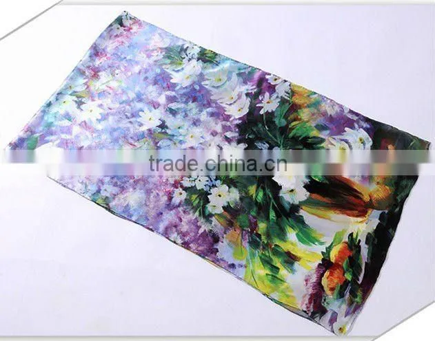 digital print silk scarf
