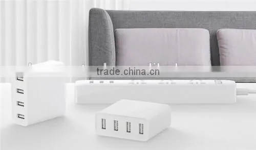 Original xiaomi usb charger 7A 4 Port 35W universal travel home smart waterproof adapter wall portable US norm