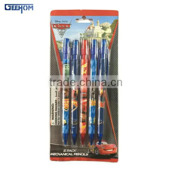 Cars stationery set, licensing wholesale mechanical pencil set