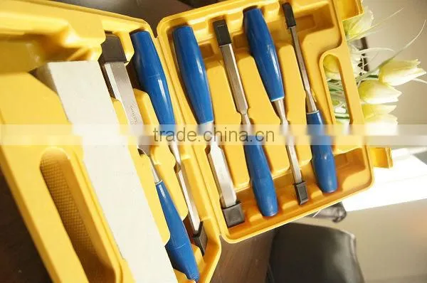 6PCS PLASTIC BOX WOOD CHISEL SET