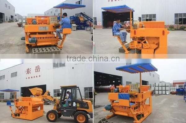 Saudi Arabic market QTM6-25 movable concrete block making machine with new design