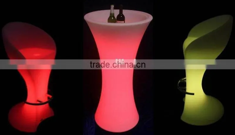 Light remote waterproof Led Bar Chair Bar Stool High Chair/Led Illuminated Furniture