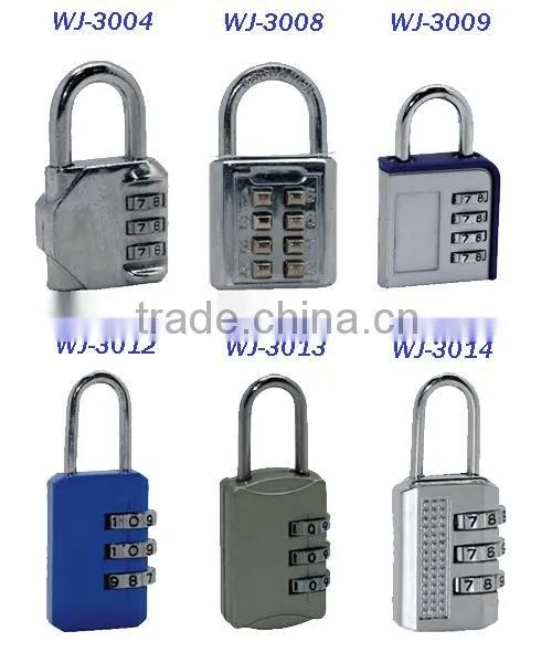 Zinc alloy 3 digital combination lock/Luggage Lock