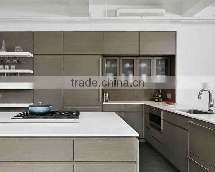 Complete thermofoil kitchen pantry design,modular kitchen cabinet
