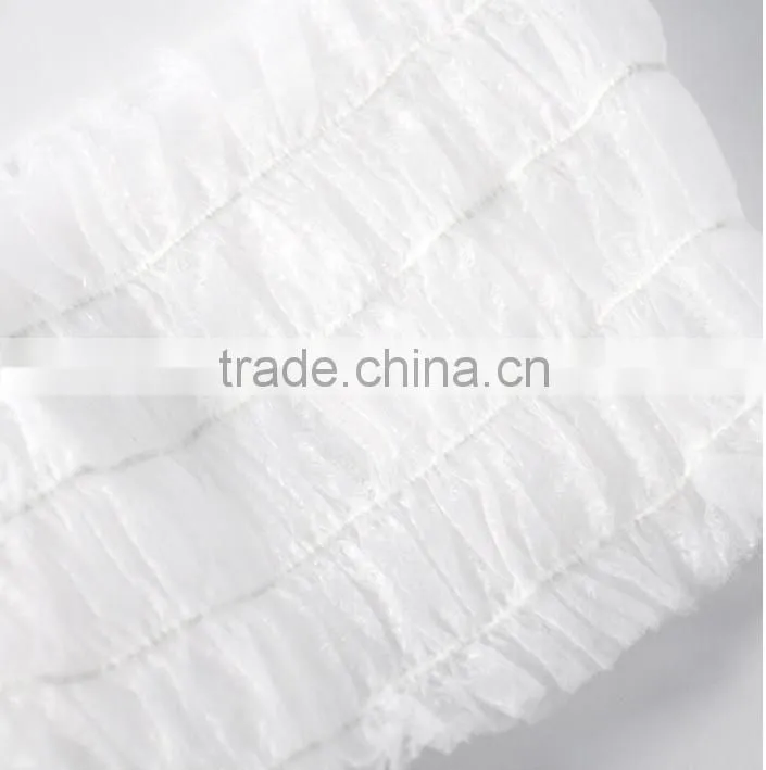 Beauty Nonwoven hair band, disposable PP headband, BLACK and white elastic band for hair