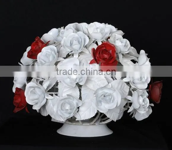 Modern rose flower ball table lamp