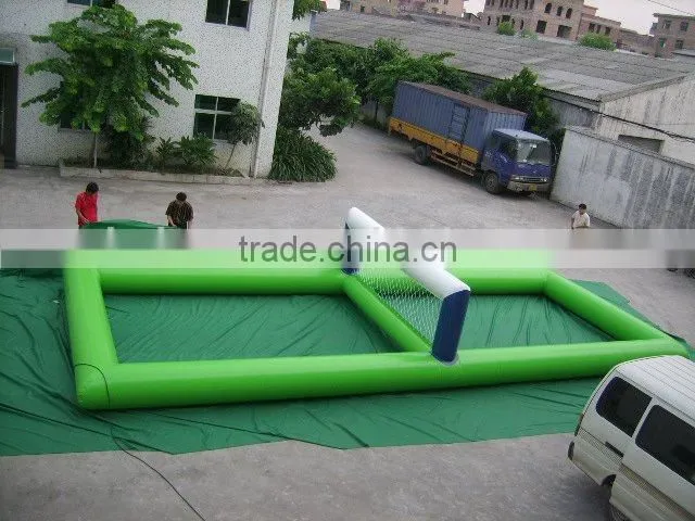 Hola water game inflatable volleyball court for sale