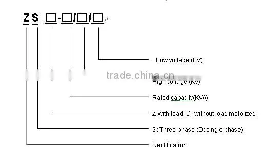 rectification transformer for aluminium foil formation special rectifier transformer