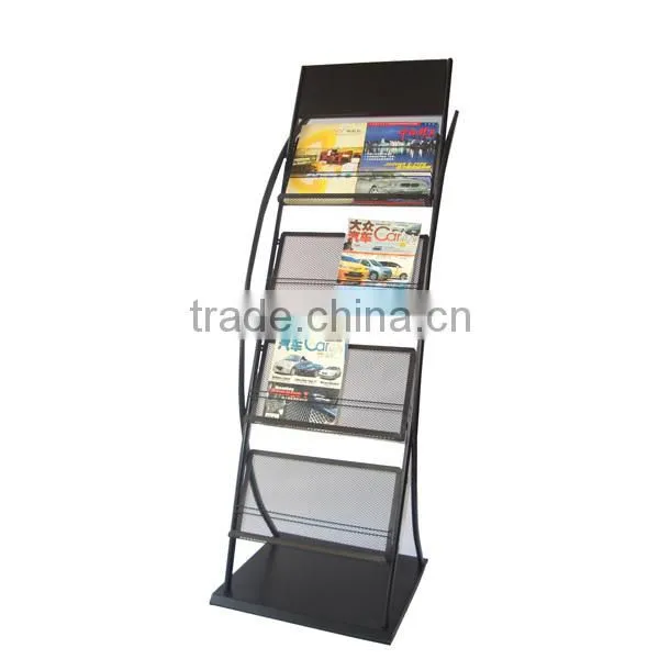bottle water display shelf metal lattice supermarket display rack- ec