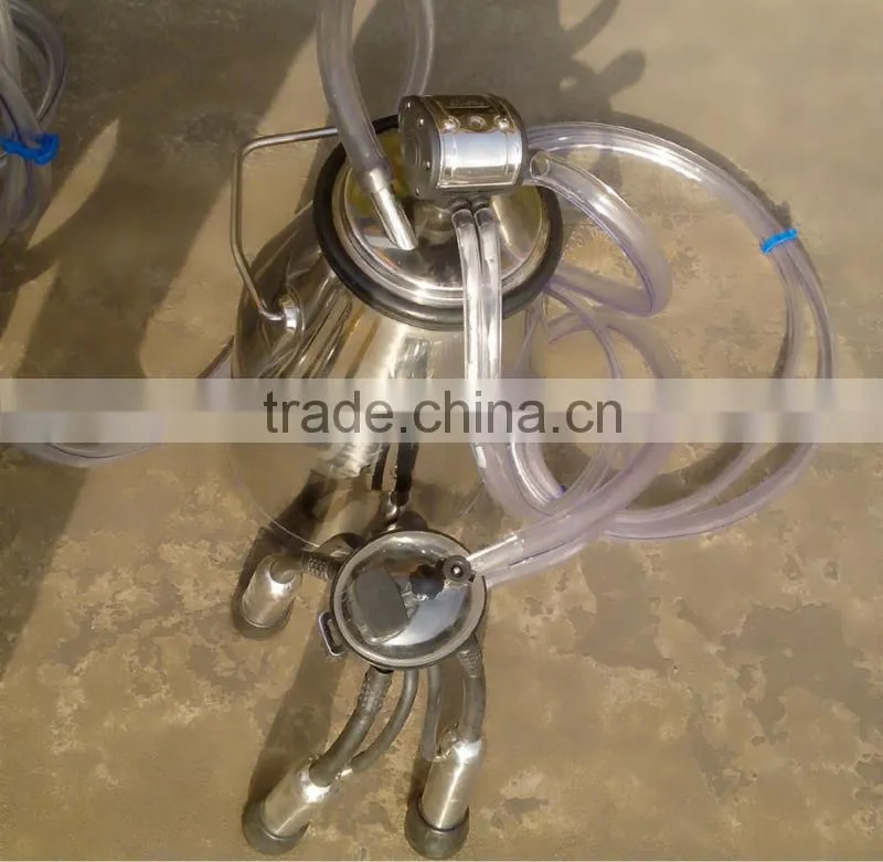 KLN Brand pipeline type milking machine with two buckets