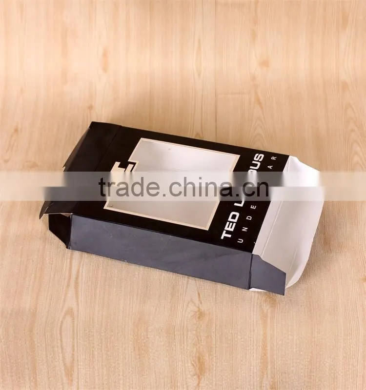 Hot sale custom scarves packaging black folding box