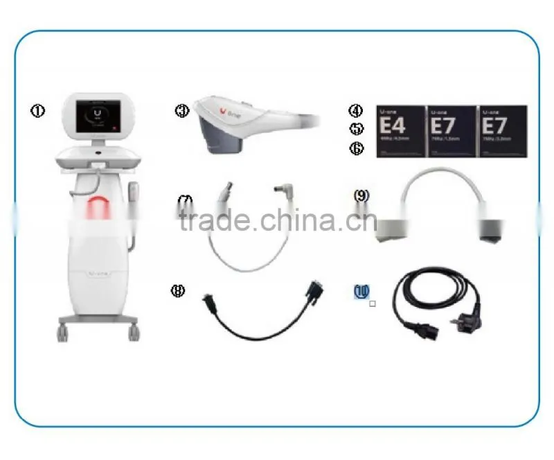 NEW! 5 cartridges 10000 shots Promotion price HIFU for face lift anti-aging wrinkle removal high intensity focused untrasound