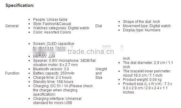 Vondo Wireless Charging Receiver Bluetooth Handsfree Trendy Style L12s Oled Bluetooth Bracelet