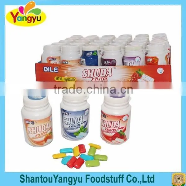 Colorful chewing gum fruity flavors chewing gum candy
