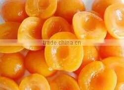 Canned fresh apricots in syrup manufacturer