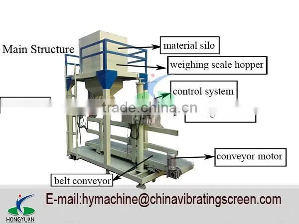 Xinxiang Hongyuan brand flour automatic weighting and packing machine with new design