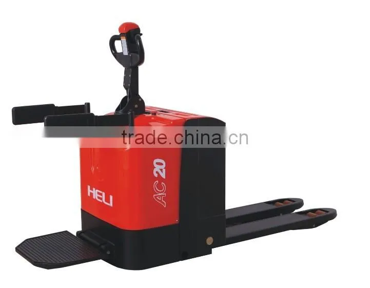 China Top1 Manufacturer Anhui Heli Brand 2.0T stand-on electric pallet truck