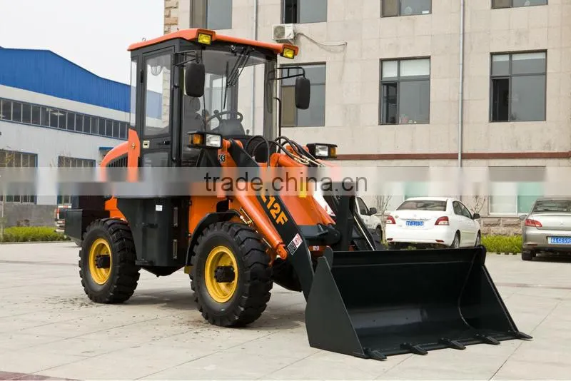 4wd 40hp tractor with front end loader and backhoe ZL12F