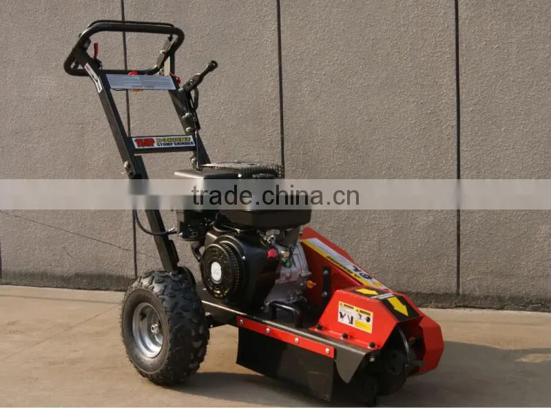 15hp Gasoline Engine Stump Grinder with 23.5cm Grinding Capacity Below Ground Level CE Approval