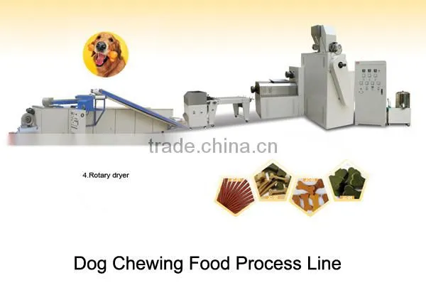 Popular Dog chew food machinery extruder making machine process line