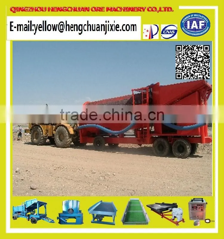 Mobile Gold Mining Trommel Machine for Sale