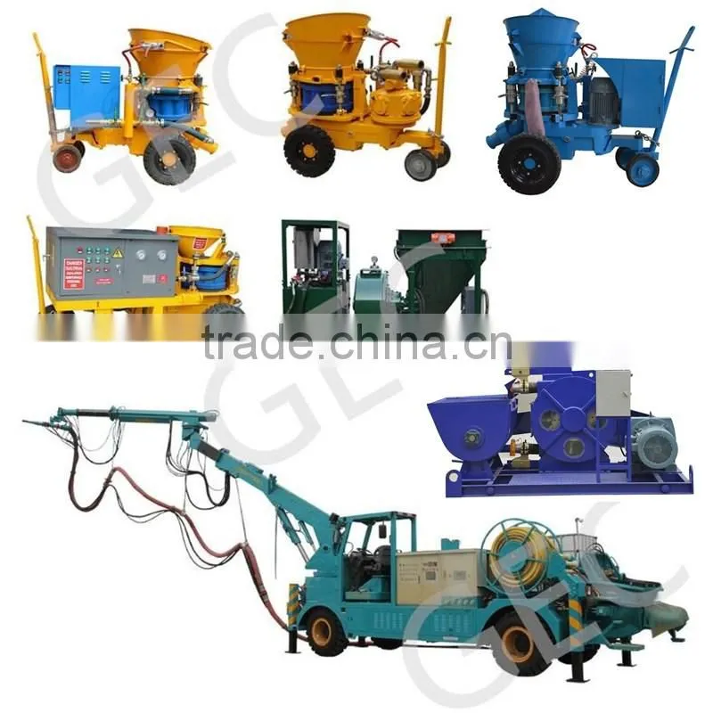 GEC customized dry and wet shotcrete machine system for sale