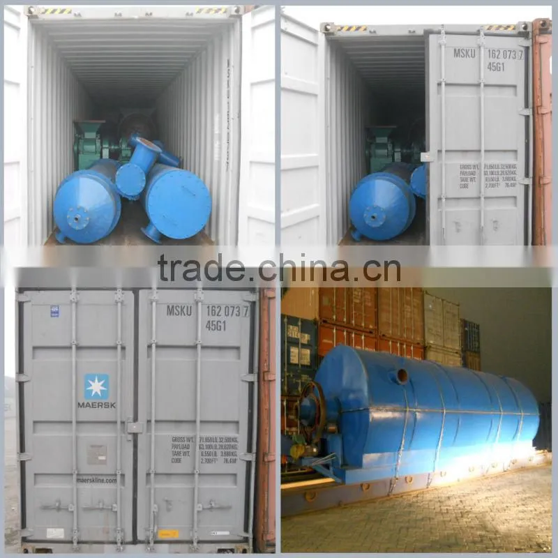 hot sell better quality get fuel oil from tyres machine/ scrap pyrolysis