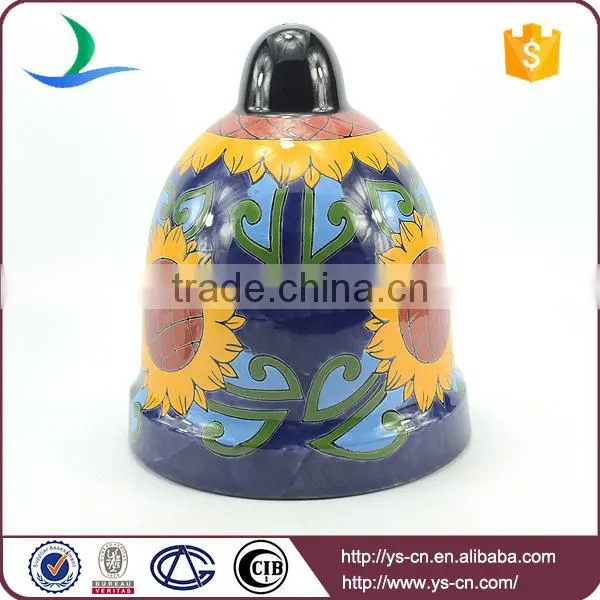 YSfp0006-02 Sunflower ceramic hanging pot for garden