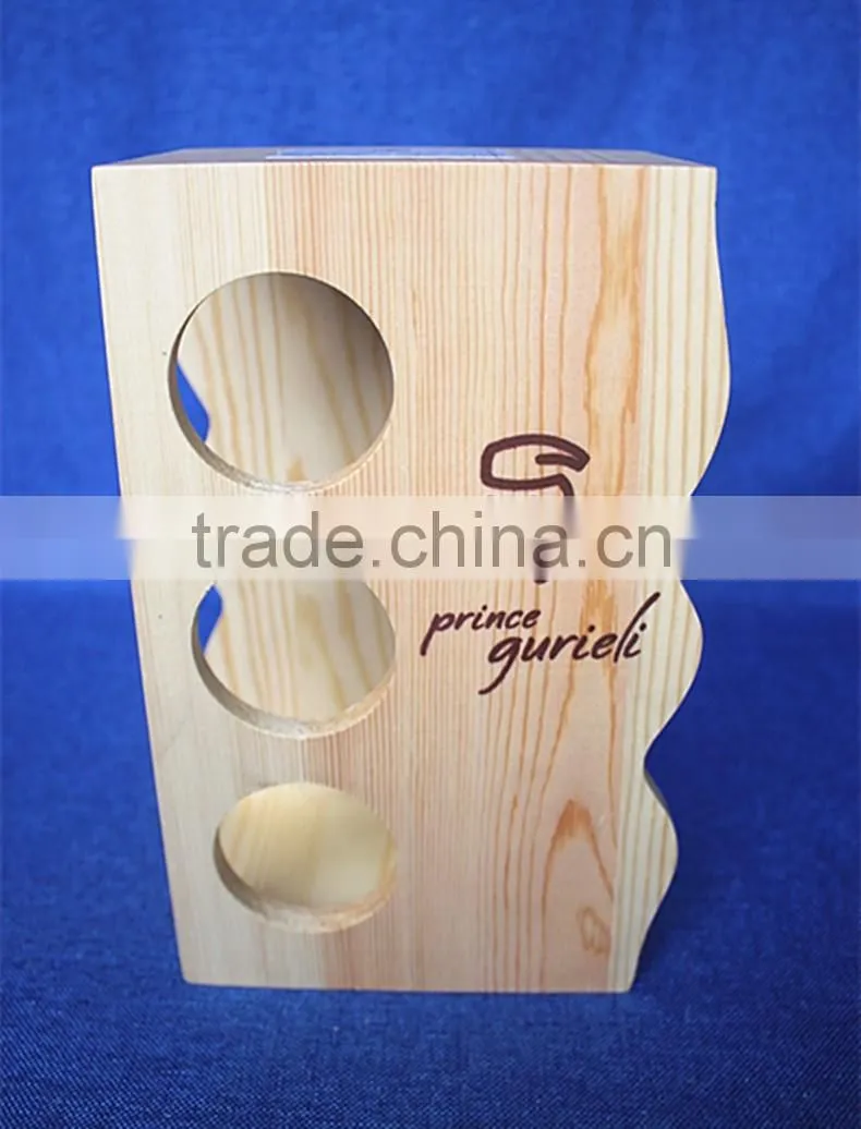 unique decorative pine wooden spice rack for wholesale