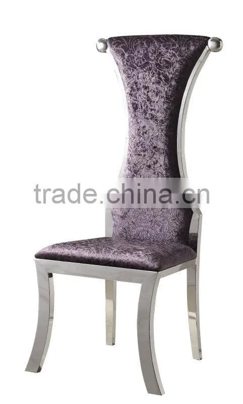 B364 China wholesale purple fabric dining chairs