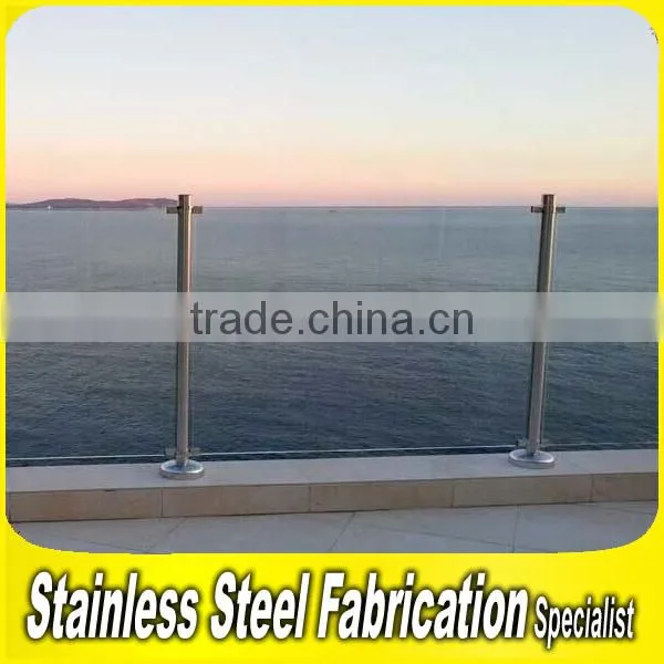 Fabrication Project Stainless Steel Frameless Glass Balcony Deck Railing