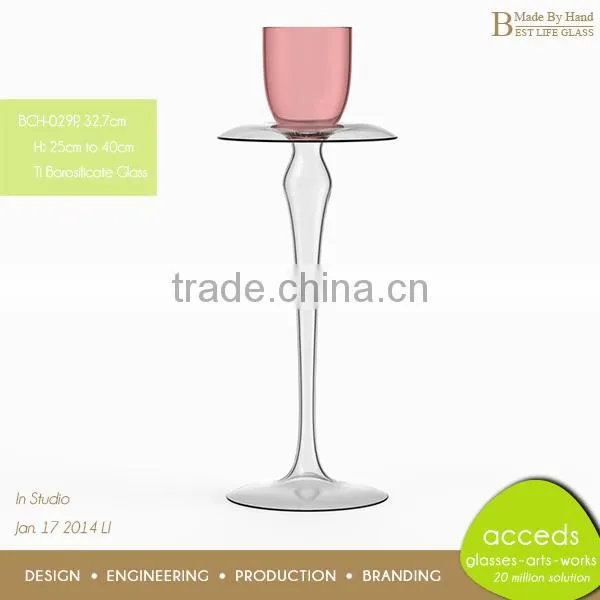 High End Glass Candle Holders For Weddings