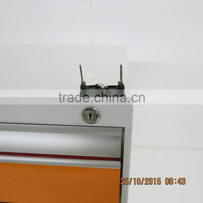 3 Drawer Metal Mobile Pedestal/movable file cabinet