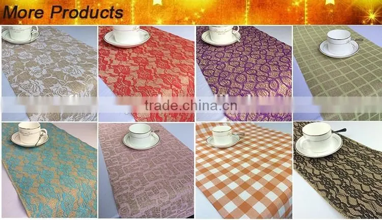 Home Textile decorative printed artificial snowflake table runner