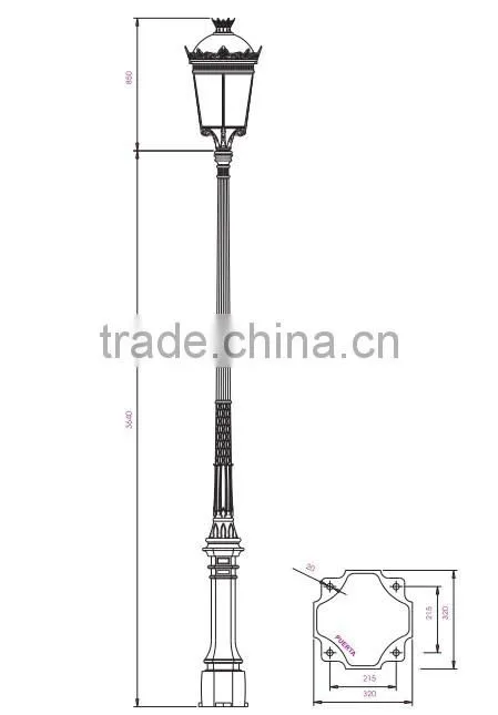 China supplier Factory price street lamp post with high quality
