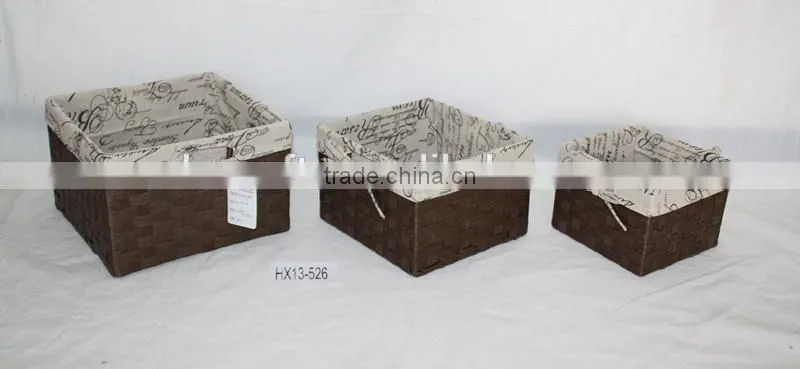 2015 High Quality Maize String Woven Storage Basket