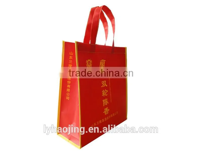 2015 new design new warp and weft paper material with logo printed custom promotional bags / food packaging