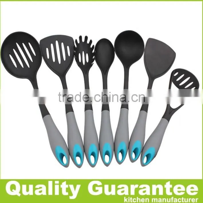 2016 new set of 7 /5 silicone kitchen cooking tool set silicone utensil set Solid Silicone Kitchen Utensils Set