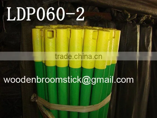 Wooden mop handle with PVC coated