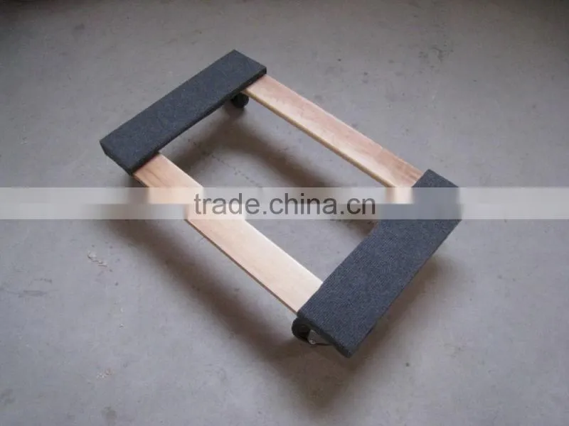 heavy duty capet moving wood furniture dolly, tool cart, garden cart