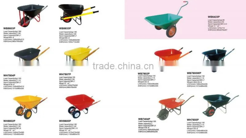 heavy duty 100L steel tray Wheelbarrow WB1002