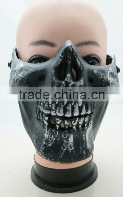 Plastic Skull Half Face Safety Mask